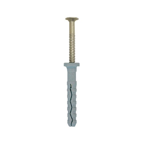 CHEVILLE NYLON TETE CYLINDRIQUE CLOU INOX TPP