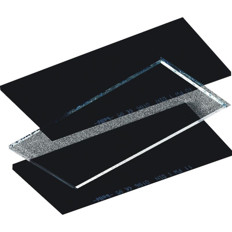 LOT DE 5 ECRANS VERRE MINÉRAL TEINTÉ