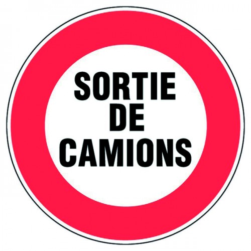 Panneau Sortie de Camions - Ø450mm