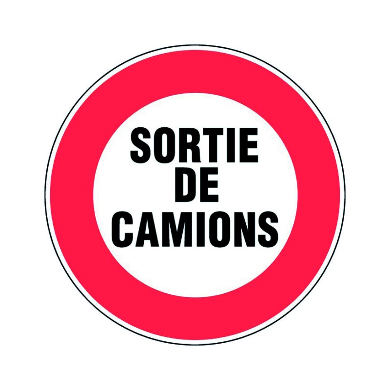 Panneau Sortie de Camions - Ø450mm