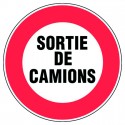 Panneau Sortie de Camions - Ø450mm
