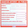 Panneau Permis de Construire - 800x800mm