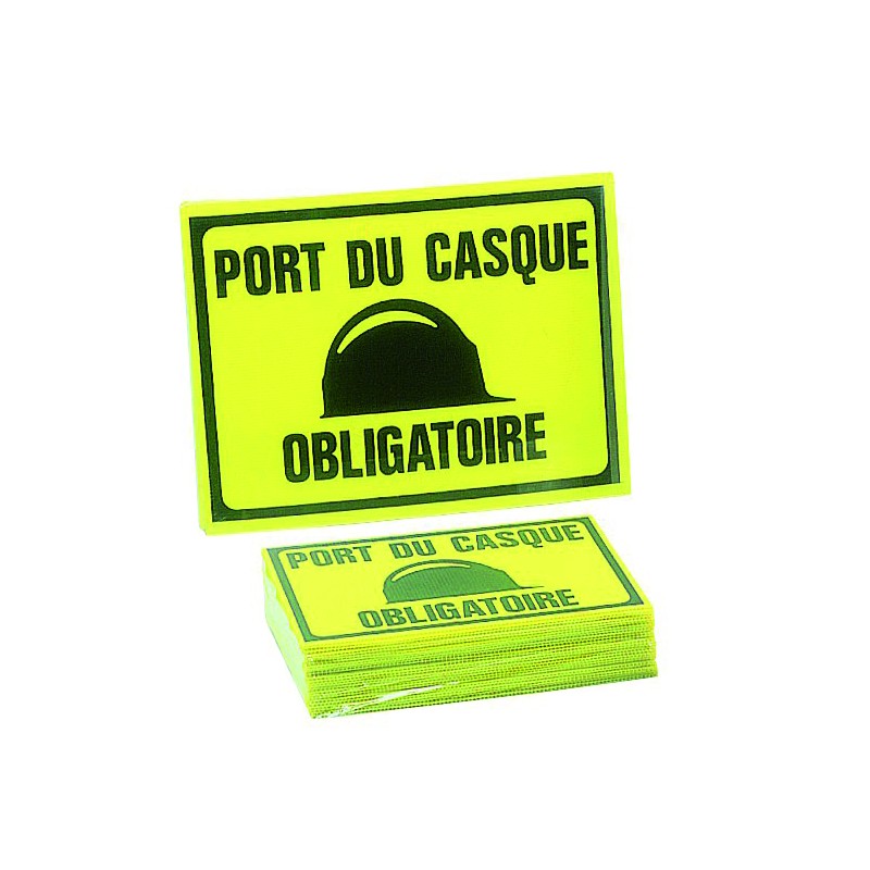 Panneau Port du Casque Obligatoire - 300x200mm