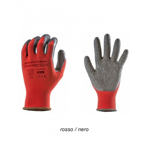 GANTS TRICOTE POLYESTER ROUGE - EUROGRIP 13L850