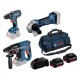 KIT 3 OUTILS GSR+GBH+GWS 18V 5AH