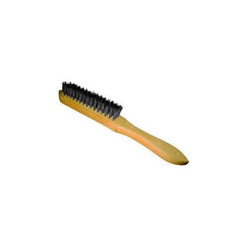 BROSSE AVEC MANCHE BOIS FIL ACIER