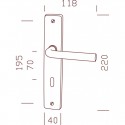 ENSEMBLE PLAQUE EASY INOX MAT