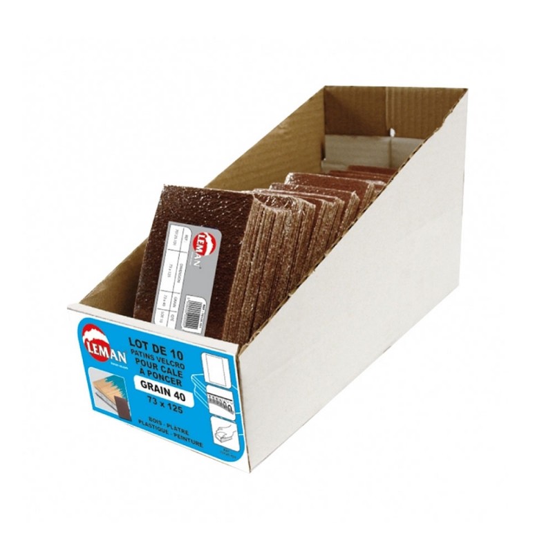 LOT DE 10 PATINS VELCRO