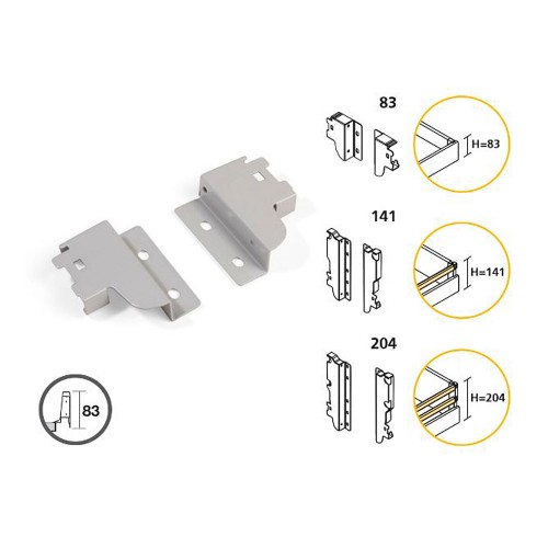 JEU DE FIXATIONS VANTAGE POUR TIROIR