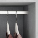 BARRE EN ACIER CHROME POUR ARMOIRE