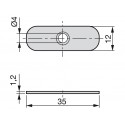 PLAQUE OVALE A SUPERPOSITION