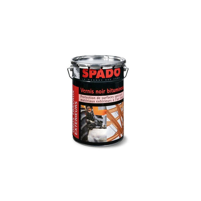 Vernis noir bitumeux 4L