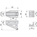 LOQUETEAU TIP LATCH ZINGUE