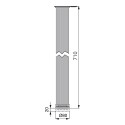 PIED POUR TABLE ANODISE MAT