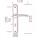 ENSEMBLE PLAQUE CLUSES ALU ARGENT