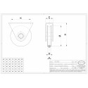 ROUE GORGE RONDE - SUPPORT EXT - DG16
