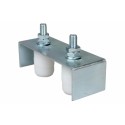 PLAQUE GUIDE SUP A 2 ROULEAUX REGLABLES
