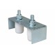 PLAQUE GUIDE SUP A 2 ROULEAUX REGLABLES