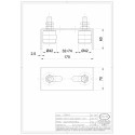 PLAQUE GUIDE SUP A 2 ROULEAUX REGLABLES