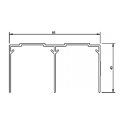 RAIL HAUT POUR PORTE COULISSANTE P110