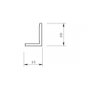 CORNIERE BASSE POUR PORTE COULISSANTE P610 PVC