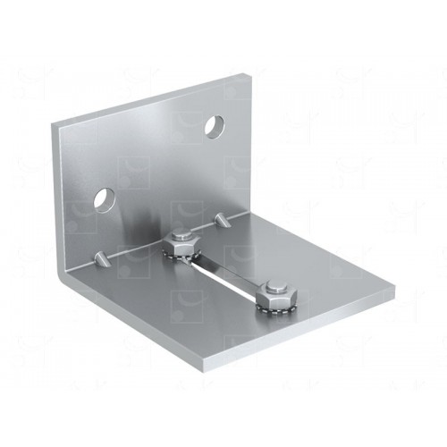 SUPPORT EQUERRE POUR RAILS JUMELES