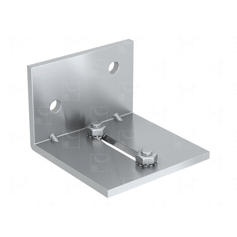 SUPPORT EQUERRE POUR RAILS JUMELES