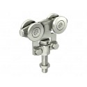 MONTURE 4 GALETS ACIER POUR RAIL 3530