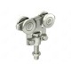 MONTURE 4 GALETS ACIER POUR RAIL 3530