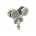 MONTURE 4 GALETS ACIER POUR RAIL 6255