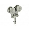 MONTURE 4 GALETS ACIER POUR RAIL 5040