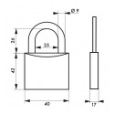 JEU DE 2 CADENAS - 40MM