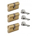 ENSEMBLE 3 CYLINDRE A CLE UNIQUE