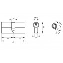 CYLINDRE 5 GOUPILLES NICKEL