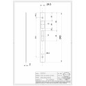 GACHE POUR SERRURE 2501