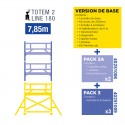 ECHAFAUDAGE ROULANT TOTEM 2 LINE 180