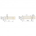 SUPPORT INVISIBLE PHANTOM POUR ETAGERE EN BOIS