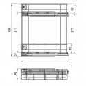 PORTE BOUTEILLES LATERAL EXTRACTIBLE