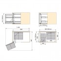 SYSTEME EXTRACTIBLE D’ANGLE SUPRA - ACIER
