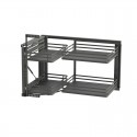SYSTEME EXTRACTIBLE D’ANGLE TITANE - ACIER ET BOIS