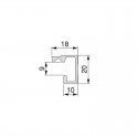 PROFIL POUR ACCESSOIRES DE CUISINE TITANE 1,1M - ALU/ZAMAK