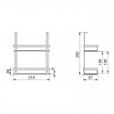 ETAGERE POUR POTS A EPICES TITANE