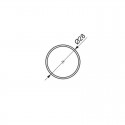 BARRE POUR ARMOIRE RONDE - MOKA