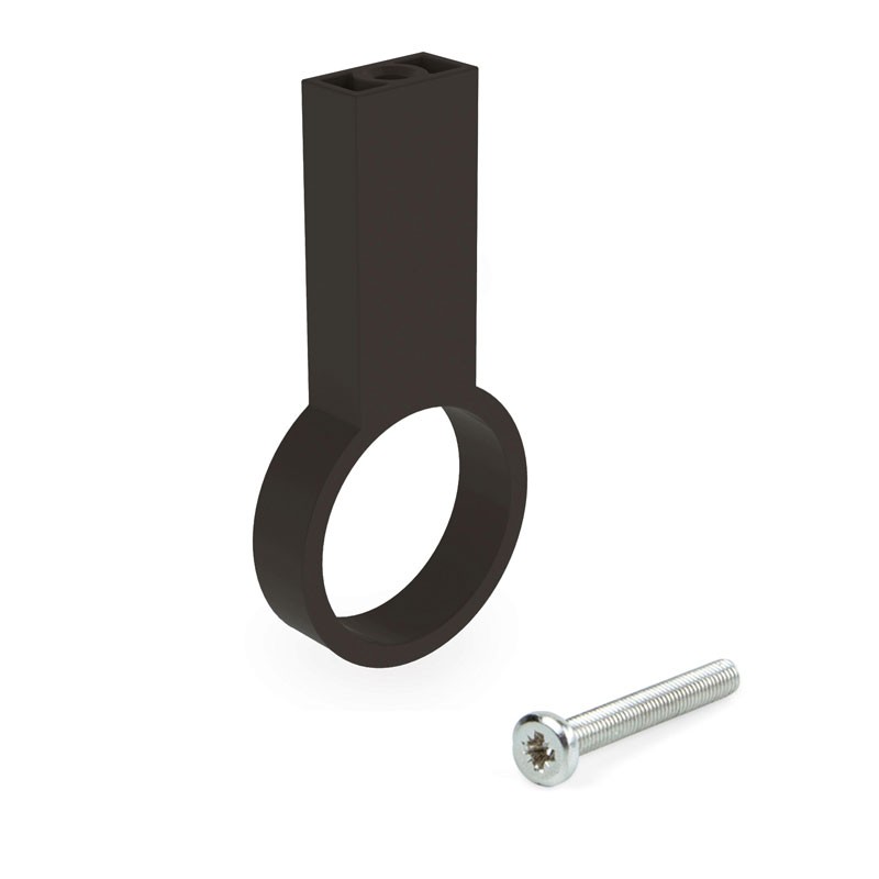 SUPPORT CENTRAL POUR BARRE D’ARMOIRE - MOKA