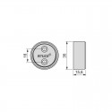 SUPPORT LATERAL POUR BARRE D’ARMOIRE - MOKA