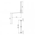 PENDERIE RABATTABLE POUR ARMOIRE - MOKA