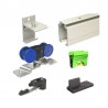 ENSEMBLE SAF P/PORTES 81-120KG (RAIL 3M)