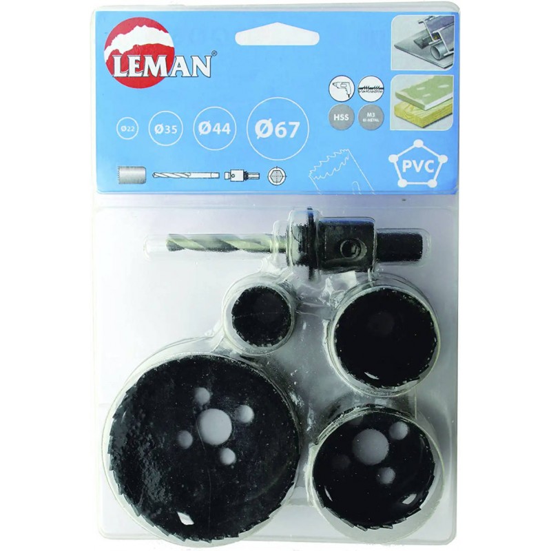 LOT DE 4 TREPANS BI-METAL