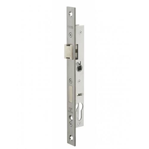 SERRURE A ENCASTRER INOX COURTE