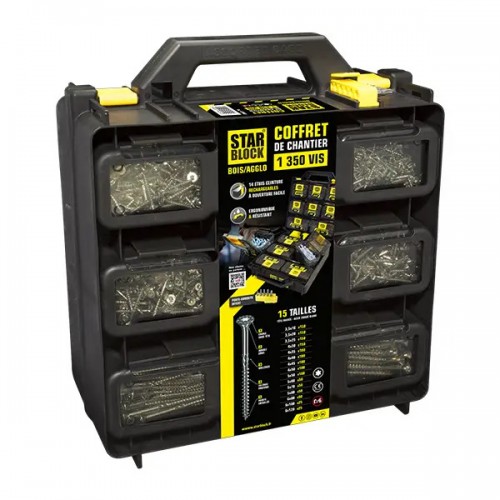 COFFRET 1350 VIS BOIS TORX